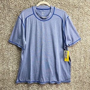 Zella T-Shirt Men’s 3XL Blue Dazzle Melange Short Sleeve Low Compression NWT